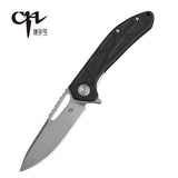 Free gift： 1pc mask CH 3509 LightWeight Geometric Pocket Knife With G10 Handle Stainless Steel D2 Blade Outdoor Camping EDC