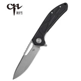 Free gift： 1pc mask CH 3509 LightWeight Geometric Pocket Knife With G10 Handle Stainless Steel D2 Blade Outdoor Camping EDC